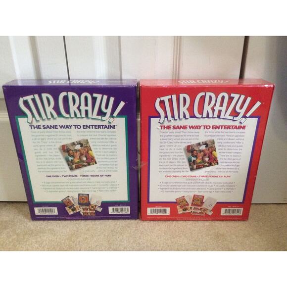 BRAND NEW 2 STIR CRAZY! ORIENTAL MEXICAN DINNER PARTY GAMES VINTAGE BOARD GAMES - Picture 4 of 6